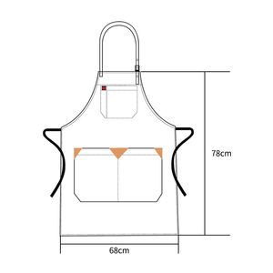 Tablier de cuisine sans manches ajustable pour femme, thème Noël et Nouvel An 2026, 35% coton, imperméable - Product Image 6