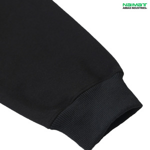 Sweat-shirt à capuche zippé pour homme, tissu épais et lourd, doublure thermique isolante, idéal pour l'hiver, couleur unie - Product Image 4