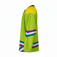 Venta al por Mayor de Fábrica OEM de Camisetas de Hockey sobre Hielo |   Uniformes de Hockey Transpirables de Malla con Logotipo Personalizado |   Camiseta de Hockey sin Estampado para Equipo