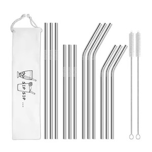 Modern Stainless Steel <b>Drinking</b> <b>Straws</b> Food Safe Beverage Tools <b>for</b> Smoothies and Mocktails - Product Image 4