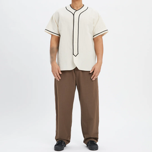 Nueva Llegada, Jersey de Béisbol Unisex Ligero con Cuello en V, Precio Económico, Ropa Deportiva y para Exteriores, Jersey de Béisbol de Poliéster, Servicio OEM - Product Image 3