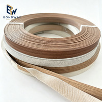 Bande de chant PVC préencollée effet bois, thermocollante à air chaud, 0,5 mm, pour portes d'armoires en MDF, fournie directement par l'usine