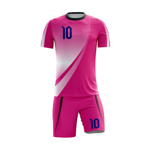 Uniformes de Fútbol Personalizados de Verano, Conjunto Completo, Diseño Negro, Transferencia Térmica, Secado Rápido, 100% Poliéster, Ropa Deportiva Unisex para Equipos y Clubes - Product Image 1
