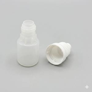 White PP Plastic Cylinder <b>Bottle</b> With Screw Cap <b>Dropper</b> For Cosmetic Use 3-20ml Lightweight Durable Packaging - Product Image 5