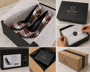 Escarpins à talons hauts en tartan écossais pour femmes – Chaussures à talons aiguilles à carreaux tendance pour les événements formels - Product Image 6