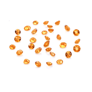 แซฟไฟร์สีส้มธรรมชาติแบบไม่ผ่านการปรับแต่ง ขนาด 2.5 มม. แซฟไฟร์สีส้มธรรมชาติทรงเหลี่ยมสำหรับทำเครื่องประดับ - Product Image 3