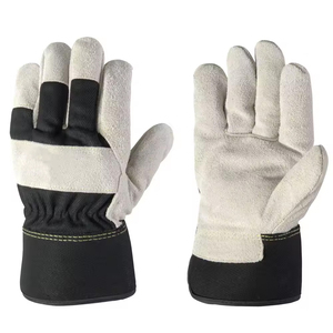Guantes de Trabajo de Cuero Vacuno para Hombre, Resistentes al Fuego, para la Construcción Industrial, a Precio Económico - Product Image 1