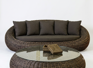 Modern Outdoor Garden Furniture Set Luxury Synthetic PE Rattan Wicker <b>Patio</b> Sofa Set <b>Round</b> Sectional Sofa Couch With <b>Table</b> - Product Image 4