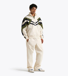 Men's 100% Nylon Streetwear Printed <b>Tracksuits</b> Patchwork Zip Jacket Pant Jogger Gym Sets Custom Color Block Unisex <b>Tracksuits</b> - Product Image 1