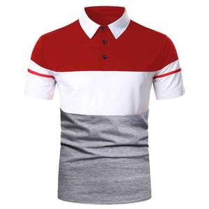 Best 100% Cotton Knitted Lightweight Quick Dry Solid Custom Logo Short Sleeve Breathable Custom Color Men's for Shirt - Product Image 2