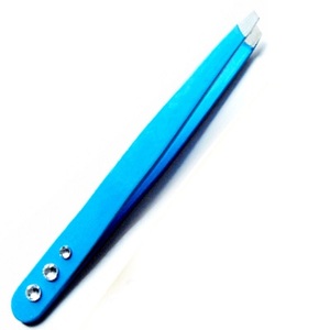 Juego de Pinzas para Cejas de Acero Inoxidable, Profesional, Personalizable, Reutilizable, Duradero, con Punta Plana y Inclinada, Venta al Por Mayor de Fábrica - Product Image 2