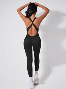 Combinaison ajustée originale la plus vendue pour femmes, respirante, tendance été, avec logo personnalisé - Product Image 2