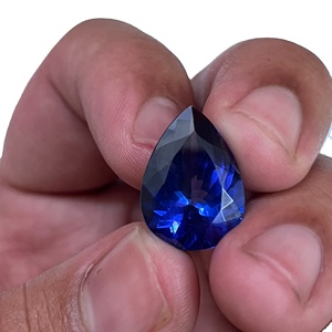 Tanzanita Natural en Forma de Pera, Color Azul Real de Alta Calidad, Certificada por IGI, Tratada con Calor, 11.42 Quilates, Piedra Preciosa, Sadiya International - Product Image 1