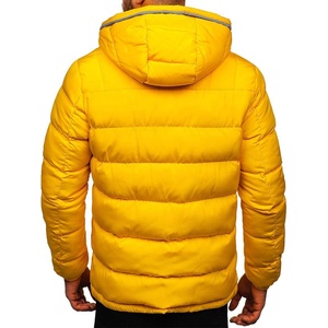Manteaux réversibles imperméables surdimensionnés pour hommes, chauds, avec capuche, doublure en polaire, fermeture éclair, vêtements d'extérieur d'hiver - Product Image 2