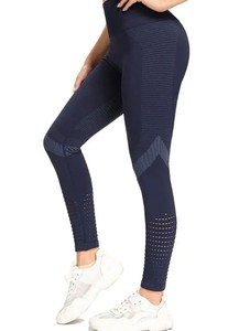 Casual High Waist <b>Knitted</b> <b>Tight</b> Yoga Leggings 100% Cotton Custom High Quality Solid Seamless Breathable Eco-Friendly Quick Dry - Product Image 5