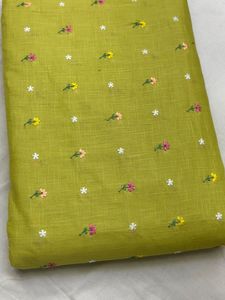 Tissu de lin multi-usage pour boutique, largeur 44 pouces, idéal pour les robes de fantaisie, les kurtis, les saris, etc. - Product Image 4