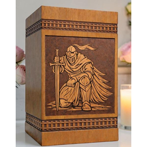 Luxury Wooden Urn Box with Gold Accent Design Traditional Wooden Funeral Urn for Ashes urn by AYAANS CREATIONS - Product Image 2