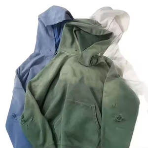 Sudadera Ligera con Efecto Desgastado y Lavado Ácido, Personalizada, de Alta Calidad, para Invierno, Estilo Urbano, 100% Algodón, con Capucha, Forro Polar Impermeable - Product Image 2