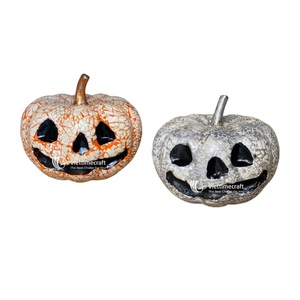 Décor de citrouille coquille d'oeuf durable fait à la main, centre de table d'automne coquille d'oeuf mosaïque citrouille Halloween en gros - Product Image 1