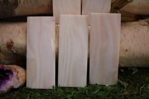 Vente en gros de plaques de nacre naturelle traitées thermiquement, double face plate, carrées, de 6 à 40 mm, couleur blanche - Product Image 5