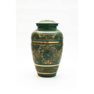 Urnas de Cremación de Metal Grandes para Cenizas Humanas, Urna Funeraria de Latón Hecha a Mano con Diseño de Pájaros Voladores, Urna Decorativa para Entierro - Product Image 6