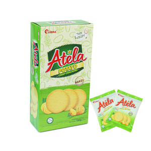 HALAL ATELA Patata Crispy Crackers 150G Salado Sabor dulce Bolsita Caja Embalaje FMCG Vietnam Snack exótico único - Product Image 3