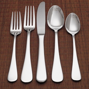 ชุดช้อนส้อมมีดสแตนเลสสตีล 4 ชิ้น ด้ามจับลายพิเศษ สีเงิน - ชุดอาหารค่ำหรูหรา - Product Image 6