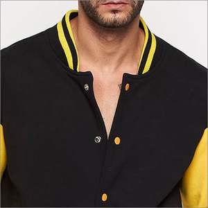 Veste universitaire personnalisée pour homme, style baseball, avec logo imprimé, corps en laine, manches en cuir, style bomber, streetwear unisexe, veste décontractée - Product Image 5