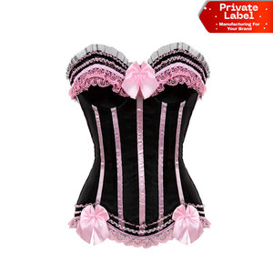Ensemble de Corsets pour Femmes à Marque Privée, Faible MOQ, Pack de Gros pour l'Entraînement, Livraison Rapide, Ensemble de Base pour Femmes en Brocart Façonnant la Poitrine - Product Image 1