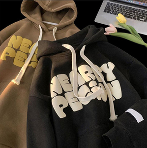 Service OEM ODM – Sweat à capuche unisexe personnalisé style streetwear, imprimé, en tissu éponge 100 % coton tricoté à séchage rapide pour l'automne - Product Image 2