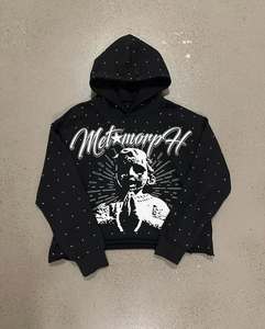 เสื้อฮู้ดซิปผู้ชายแบบสั่งทำพิเศษ แขนยาว คุณภาพพรีเมียม สไตล์สตรีทแวร์ - Product Image 1