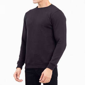 Nouveau design 2026 – Pulls d'hiver pour hommes 100 % laine mérinos, anti-plis, anti-rétrécissement, tricotés, rouge foncé, respirants, col rond - Product Image 4