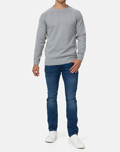 เสื้อสเวตเชิ้ตคอกลมผู้ชาย ผ้าฝ้าย 100% หนัก 400 GSM ไซส์ใหญ่ พิมพ์โลโก้ตามสั่ง ผ้าเฟรนช์เทอร์รี่สำหรับฤดูหนาว - Product Image 3