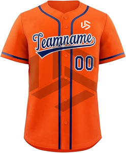 Último Diseño 2025, Jersey de Béisbol con Cuello en V, Venta al Por Mayor, 100% Poliéster, Jersey de Softbol para Hombre a Bajo Precio, Servicio OEM - Product Image 2