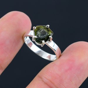 Bague pour femme en tourmaline pastèque, bijoux en pierres précieuses authentiques de haute qualité, argent sterling, fournisseur au prix d'usine - Product Image 5