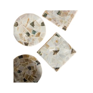 Elegant Shell Inlay <b>Drink</b> <b>Coasters</b> for Home Decor - Product Image 3