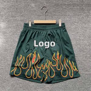 All Over Print Sublimation 5 Inch Polyester Heavyweight Double <b>Layer</b> Plain Gym Basketball Graphic Custom Logo Mesh Shorts Men - Product Image 6