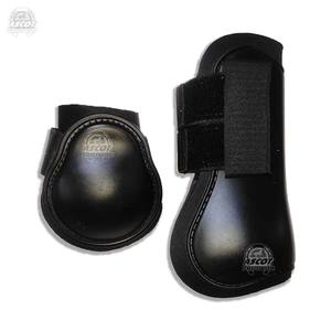 Lot de 4 protections de tendons pour chevaux en cuir PVC et coton, haute qualité, pour la protection des jambes. - Product Image 3