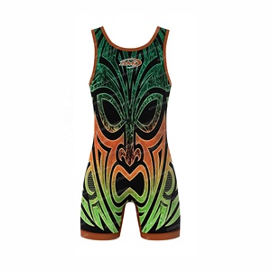 Combinaison de lutte légère et ajustée en Spandex/Polyester, personnalisable, de qualité supérieure, pour hommes et femmes, idéale pour le sport - Product Image 2