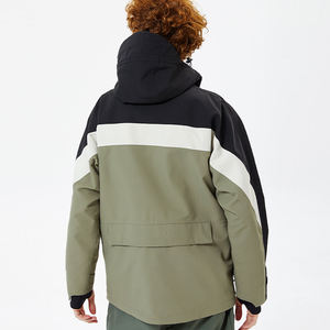 Veste de ski imperméable haute performance coupe-vent thermique, combinaison de snowboard color block, manteau de sport d'hiver à capuche pour activités de montagne - Product Image 2