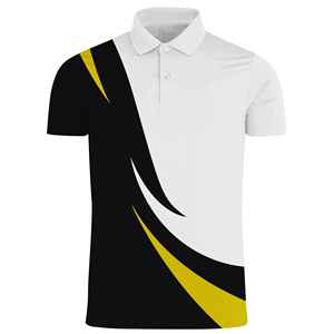 Camiseta Polo Personalizada al por Mayor de Secado Rápido para Hombre, Impresión por Sublimación Completa, Tejido de Punto Transpirable, Bordada - Product Image 1