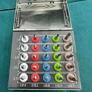 Kit de forets coniques manuels professionnels en acier inoxydable Bone Bridge Instruments, 30 pièces, avec kit de stoppeurs, pour implants dentaires, réutilisable, garantie 1 an - Product Image 1