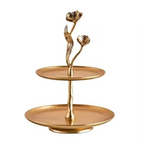 Premium <b>Craft</b> Metal 2 Tier Cake Stand Dessert Display Rack Cupcake Tray Table Decor Event - Product Image 4