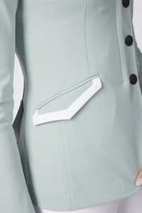 Chaqueta de equitación y competición para mujer, elegante, con material de spandex, color verde claro, ligera, calidad euro-estadounidense - Product Image 3