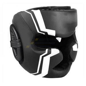 Protège-têtes de boxe en cuir à prix de gros - Protection intégrale du menton, sur mesure et imprimée - Product Image 2