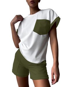 Camiseta de Manga Corta para Mujer, Cuello Redondo, Color Sólido, Verano, MOQ Bajo, Precio Económico, Ecológica, Bangladesh - Product Image 2