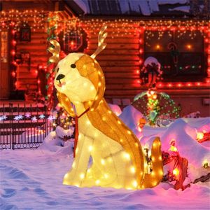 43.5\" Christmas LED Lights Elegant Dog Decorations for Festive Ambiance - Product Image 3