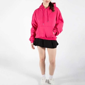 Sudadera con Capucha Extra Grande para Mujer, Color Sólido, Hombros Caídos, Manga Larga, Felpa de Algodón, Transpirable, para Otoño - Product Image 2