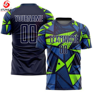 Maillot de football de haute qualité en sublimation, tenue d'équipe de football personnalisée, maillot de sport entièrement imprimé avec nom et numéro personnalisés du joueur - Product Image 2