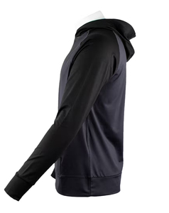 2026 Women's Solid Color Hooded Yoga <b>Top</b> With Pockets Breathable Polyester Full Sleeve Cowl Neck Regular Fit Contrast Binding - Product Image 3